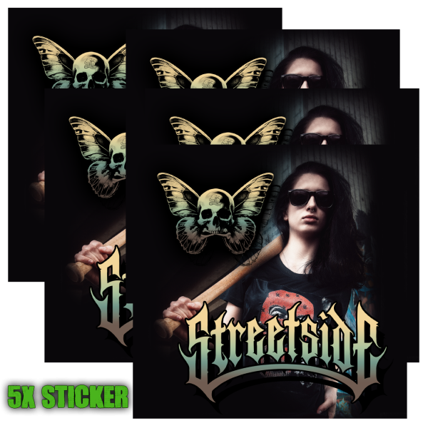 5x Stickers - Chica Mariposa